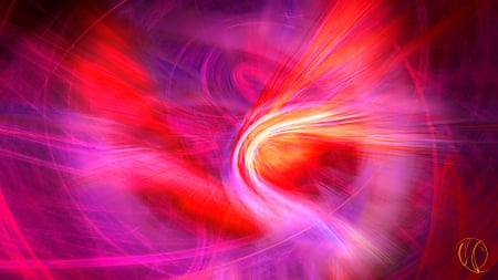 Purple Fury Fractal - fractal, purple, background, storm