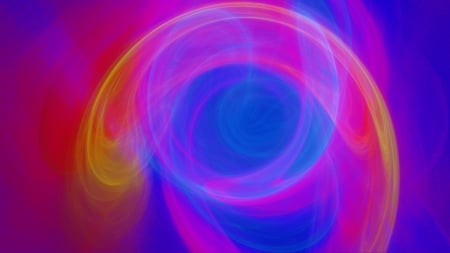 Fractal Whirl - fractal, blue, pink, vortex