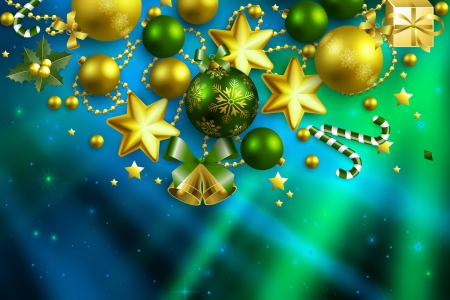 Christmas background - nice, new year, stars, background, winter, lovely, christmas, balls, pretty, beautiful, holiday, decoration