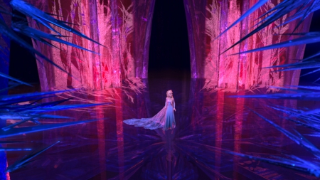 Frozen (2013) - blue, girl, pink, black, ice, frozen, movie, elsa, disney