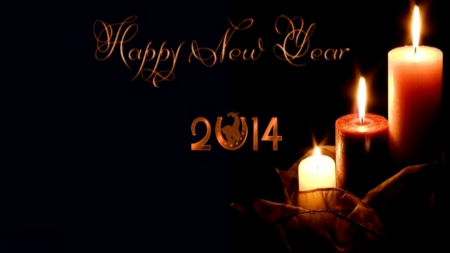 ~*~ Happy 2014 ~*~ - 2014, happy 214, happy new year, candles decpration