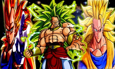 THE SUPER SAIYAN 3 - VEGETA, DBZ, GOKU, BROLY