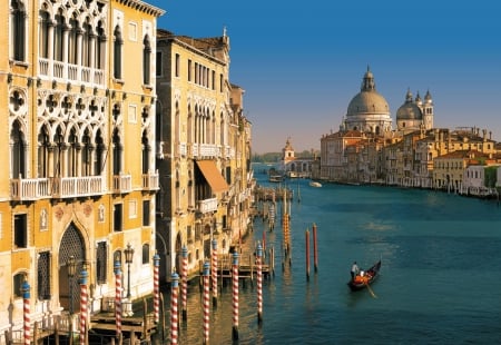 famous italia - venise, venice, boat, hd, italia, love