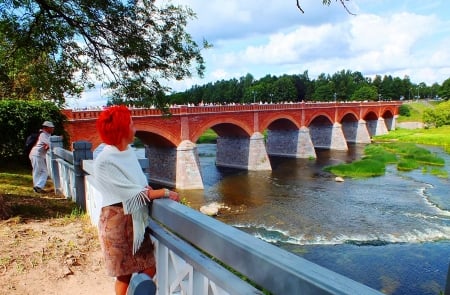 Old Bridge in Kuldiga. - bridges, architecture, history, rivers