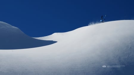 Helicopter Landing by Stewart Hamilton - Helicopter, British Columbia, Mountains, Helisnowboarding, Heliskiing, Powder, Skiing, Heli-skiing, Crescent Spur, Glacier, Snow, Heli-snowboarding, Canada