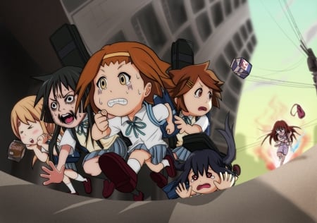 A Terror Called Sawako - mio, ritsu, terror, anime friends, tsumugi, sawako, anime, k-on, yui, azusa, mugi