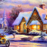 Winter village