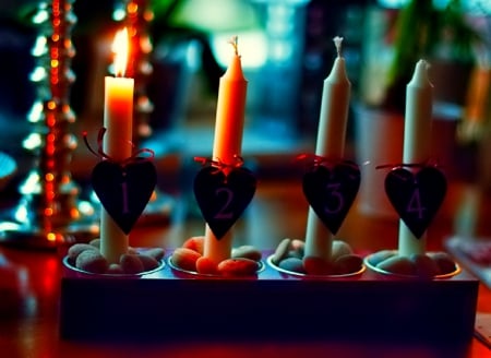 Advent - candle, advent, candles, winter, photo