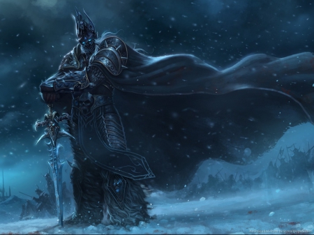 World of Warcraft Lich King - games, world of warcraft, lichking, snow, winter