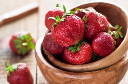 *** Strawberries *** - fresh, fruits, nature, strawberries