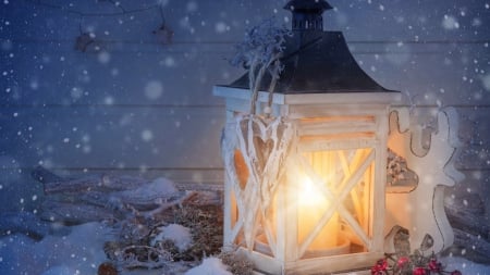 Shining Bright - holiday, winter, candle, light