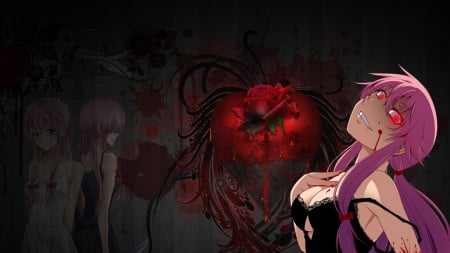 Yuno Gasai - Future Dairy, Yuno Gasai, Mirai Nikki, Yuno