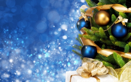 ***Magic Christmas*** - gifts, magic, advent, blue, special, decor, balls, holy, holidays, joy, tree, new year, golden