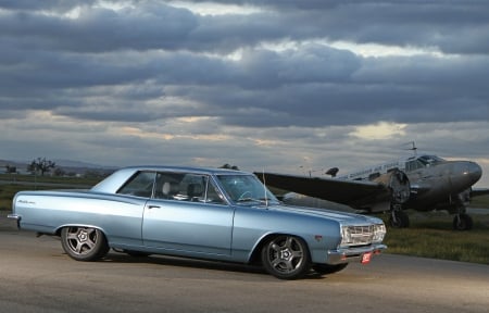 1965 Chevy Chevelle - classic, 1965, blue, gm