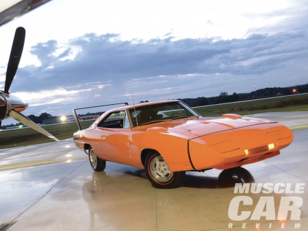 1969-Dodge-Charger-Daytona - orange, classic, mopar, wing