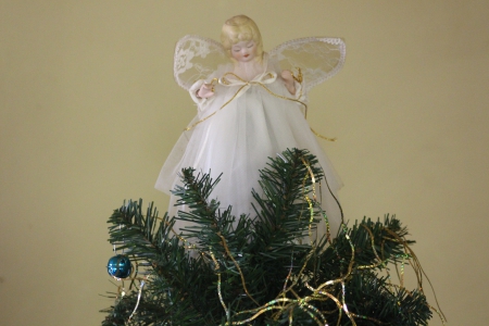 Christmas Angel - angel sister, angel, photography, memories, tree, christmas