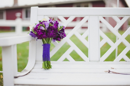 Purple Bouquet - flowers, purple bouquet, beautiful, wedding bride