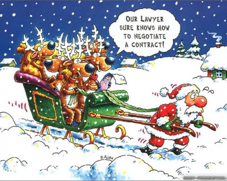 A little Holiday Humor - christmas, sleigh, santa, humor, funny, snow, reindeer