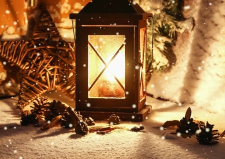 Silent Light - warm, christmas, star, decoration, peaceful