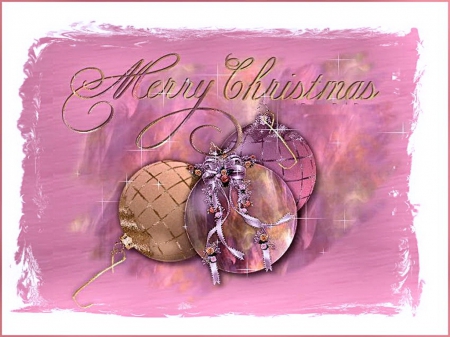 Pastel greetings - ribbon, pastels, pink, decorations, christmas, mauve