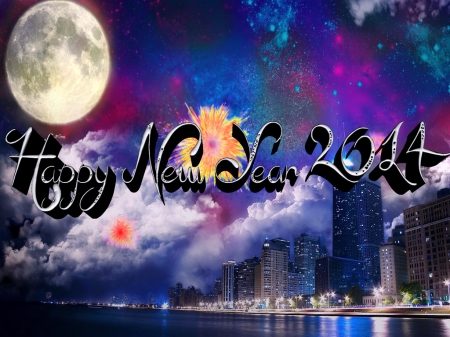 A new year has begun - New year, 2014, celebration, Happy New Year