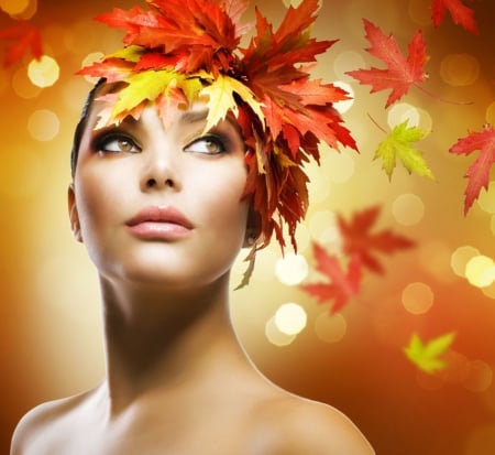 Autumn lady - face, pretty, beauty, subbotina anna, girl, glamour