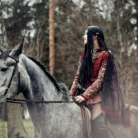 Elf riding on a Horse