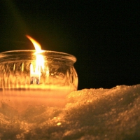 Candle In The Snow