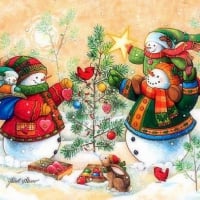 â˜…Snowman Family in Winterâ˜…