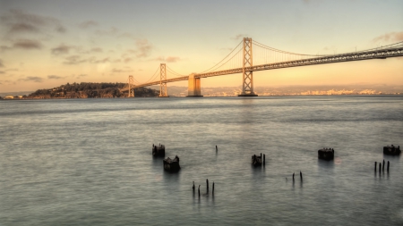 Oakland-Bay-Bridge - oakland, water, bridge, bay