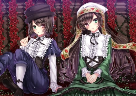 ❁Rozen Maiden❁ - roses, manga, anime, Suiseiseki, Souseiseki, doll