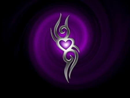 LOVE IS... - love, purple, art, heart