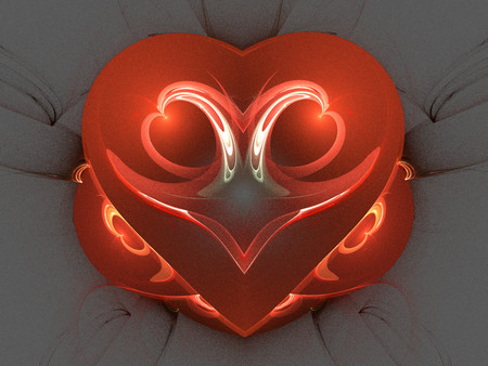 Red heart - love, hearts