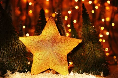 Christmas Star - christmas, bokeh, magic christmas, xmas, merry christmas, christmas star