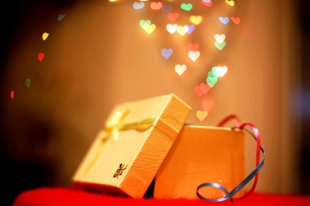 With Love - with love, bokeh, xmas, merry christmas, magic christmas, christmas