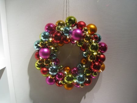 Christmas Wreath - christmas, round, colors, wreath