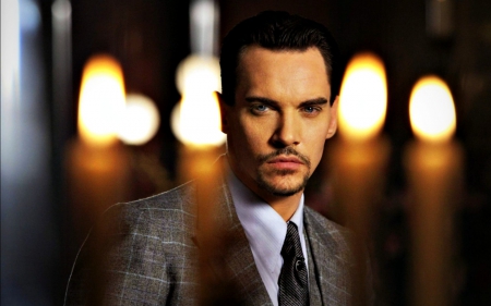 Jonathan Rhys Meyers as Alexander Grayson - Alexander Grayson, actor, yellow, candle, tv series, flame, man, Jonathan Rhys Meyers, fire, dracula