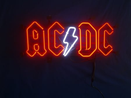 AC DC - ac dc, rock, band, acdc, music, black, red, lights, hard rock