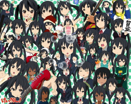 Azusa Overload - Anime Rocker, Nakano, Anime Girl, K-ON, Azusa, Anime, Azusa Nakano