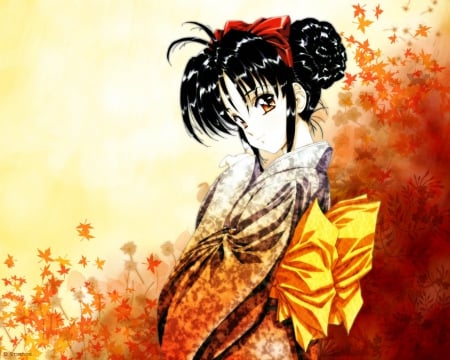 Maiden - hd, geisha, girl, pretty, hq, anime, kimono, cute