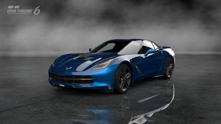 Chevrolet Corvette Stingray (C7) '14 - ps3, gm, video game, blue