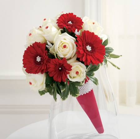 Flowers - flowers, bouquet, red, soft