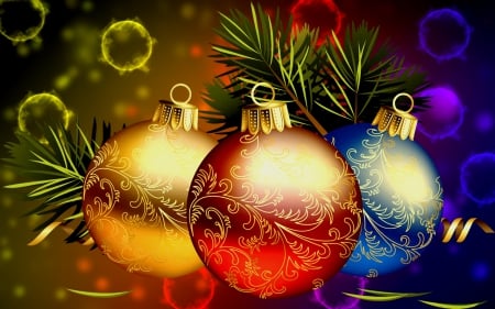 Christmas balls - background, winter, colorful, christmas, balls, pretty, beautiful, holiday, decoration, lvoely