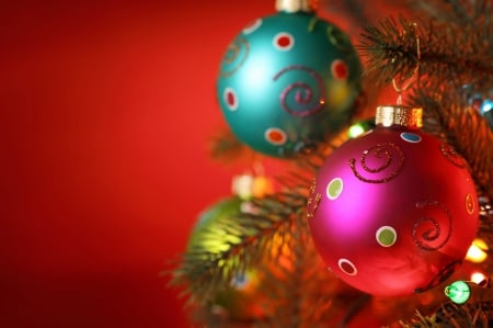 Colorful Christmas - beautiful, balls, colorful, christmas