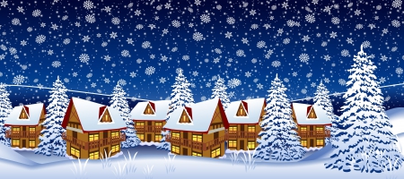 Winter - houses, xmas, trees, winter, magic christmas, christmas, winter time, merry christmas, snow, snowy