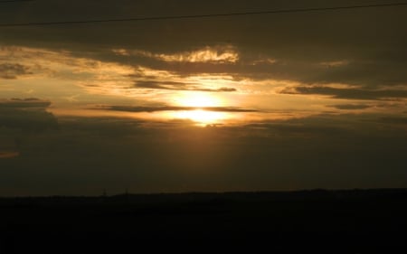 *** Sunset *** - sky, dark, nature, sunset