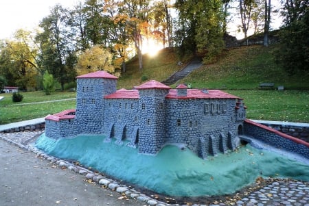 Kandava Knights Castle. - nature, art, ancient, history