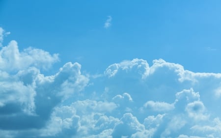 Clouds - cloud, white, sky, blue