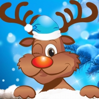 Winking Reindeer