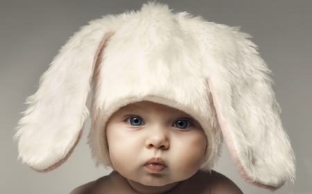 Cute Baby - adorable, people, angel, photography, child, bunny, face, baby, beautiful, loveiy, custest, photo, cute, little